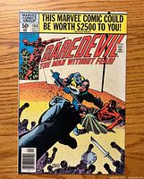 Front cover of Daredevil #166 showing title, issue number, price, date, and cover art