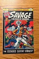 Front cover of Doc Savage #2 showing title, artwork, 20¢ price