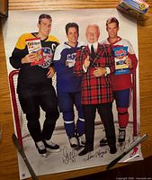 Full view of the promotional hockey poster