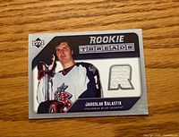 Front view of Upper Deck Rookie Threads RT-JB card showing player image and jersey swatch