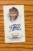 Front of Jonas Hiller Champ's Mini Signatures autographed card