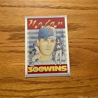Front of Nolan Ryan 300 Wins card