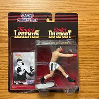 Front view of sealed Rocky Marciano Starting Lineup figure in blister pack