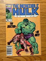 Front cover of The Incredible Hulk #320 comic showing title, artwork, price and issue number
