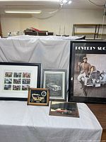 Group shot of all five framed pieces
