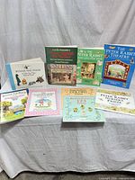 Overall lot showing all eight books