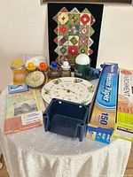 Full lot on table showing all items