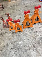 All six jack stands grouped