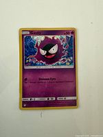 Front of Gastly Pokémon promo card