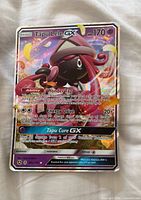 Front of Tapu Lele GX jumbo card showing artwork, attacks and card number