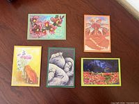 All five Tiny Art Cards displayed