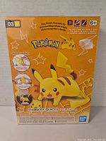 Front of Bandai Pokémon Pikachu model kit box