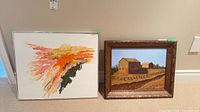 Both paintings side by side showing frames and subjects