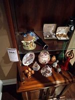 Full shelf view showing all items grouped