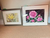 Both framed artworks side by side showing overall size and subjects