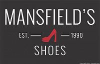 Mansfield's Shoes logo representing the $100 gift card