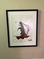 Framed Sam Ash painting front view