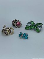 All four earring pairs grouped