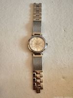 Full view of Guess Soho stainless steel cable watch