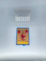 Full view of jewelry set inside original box