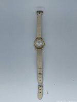 Full view of wristwatch with strap