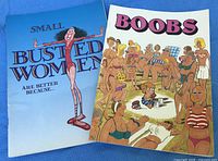 Front covers of both humor booklets