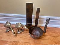 Group image showing all six brass items