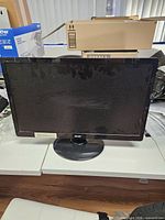 Front view of Acer monitor on stand