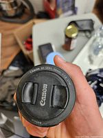 Front view showing model markings and Canon front cap