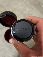 Teleconverter with Canon front cap attached