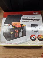 Retail box front showing Eurow automotive organizer image and branding