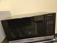 Microwave exterior front and side view
