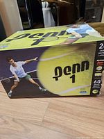 Penn retail box front showing brand and image of player