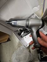 Handheld vacuum body silver gray in open box