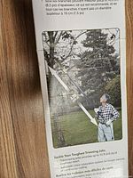 Retail box front showing product photo, specifications and user cutting branch