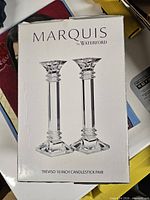 Retail box showing image and model name of candlestick pair