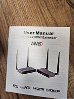 Front cover of user manual showing product image and branding