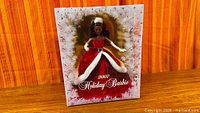 Front of sealed 2007 Holiday Barbie box