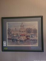 Framed print with mat and frame visible