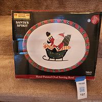 Retail box front showing Debbie Mumm Santa’s Spirit bowl