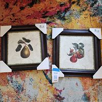 Both framed prints side by side with corner protectors