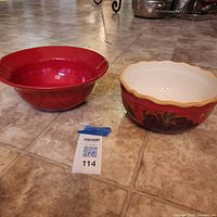 Both bowls side by side showing size, colour and design