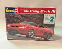 Front view of sealed Revell Mustang Mach III model kit box