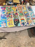 All sixteen Legion of Super-Heroes comics laid out