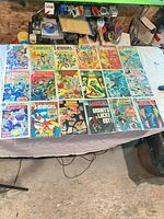 All 18 comics laid out in three rows
