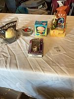 Group shot of all items laid on table