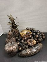 Group shot showing all faux fruit pieces