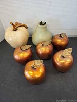 Group view of all décor fruit items