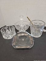 Group shot of all five pieces in the lot
