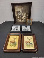 Group shot of all six framed pieces